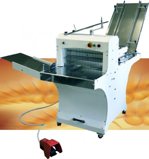 Szalagos kenyérszeletelő gép