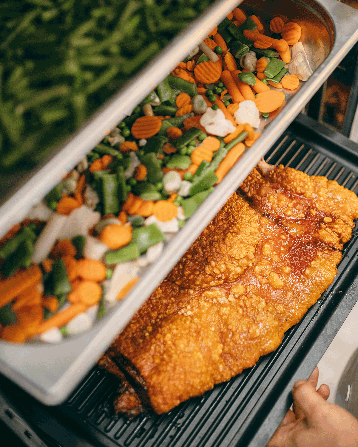 ST Gastro sütőtér különböző ételek egyidejű készítéséhez